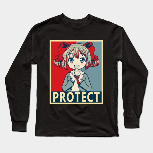 If It's for My Daughter, I'd Even Defeat a Demon Lord - Latina Protect Poster Long Sleeve T-Shirt by Dokey4Artist